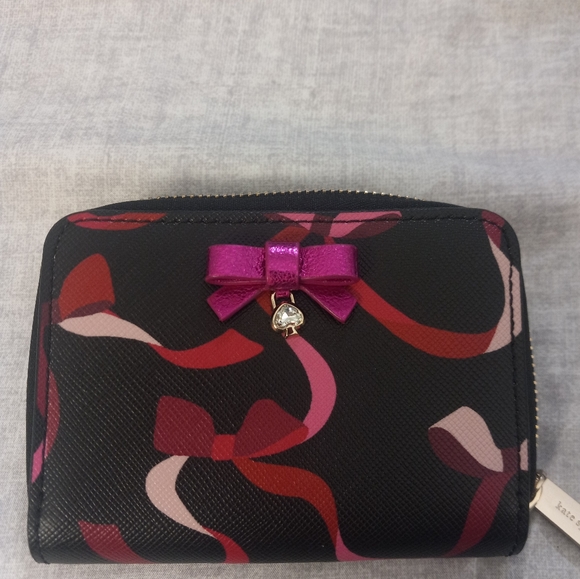 Kate Spade Wrapping Party Bow Ribbon Small Cardcase Wallet - Picture 6 of 6